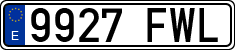 License plates of Spain, Ordinary (2000)