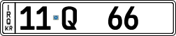 License plate of Iraq, 2022 year system