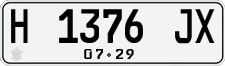 License plate of Indonesia, Regular plates