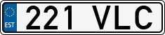 License plate of Estonia, Regular car plates