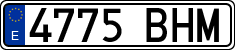 License plates of Spain, Ordinary (2000)