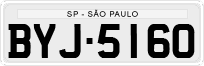 License plate of Brazil, Private owners (1990)