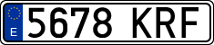 License plates of Spain, Ordinary (2000)