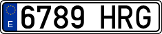 License plates of Spain, Ordinary (2000)