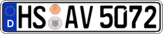 German license plate, Regular plates