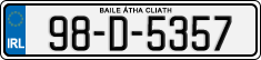 License plate of Ireland, Regular plates
