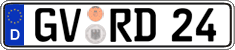 German license plate, Regular plates