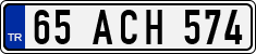 License plate of Turkey, Regular plates