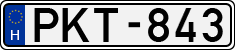 license plates of Hungary, Cars (1990)