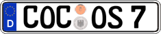 German license plate, Regular plates