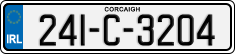 License plate of Ireland, Regular plates