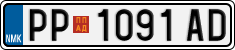 License plate of North Macedonia, Regular plates (2012)