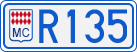 License plate of Monaco, Cars