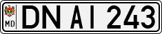 License plate of Moldova, Cars (1992)