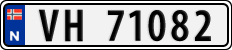 License plate of Norway, Cars