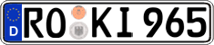German license plate, Regular plates