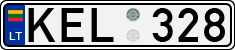 License plate of Lithuania, Cars