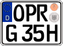 German license plate, Plates for oldtimers (type 