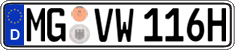 German license plate, Plates for oldtimers (type 
