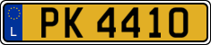 License plate of Luxembourg, 2003 year system