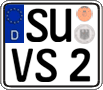German license plate, Regular plates