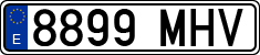 License plates of Spain, Ordinary (2000)