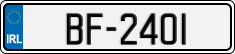 License plate of Ireland, Trailers