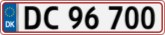 License plate of Denmark, Regular plates
