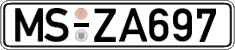 German license plate, Regular plates