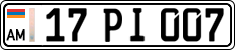 License plate of Armenia, Private owners
