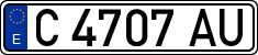 License plates of Spain, 1971 year series