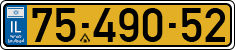 License plate of Israel, Regular plates