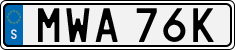 License plate of Sweden, Regular plates
