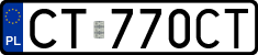 License plates of Poland, Regular car plates