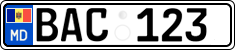 License plate of Moldova, Cars (2015)