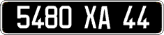 French license plate, FNI