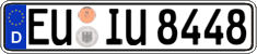 German license plate, Regular plates