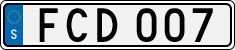 License plate of Sweden, Regular plates