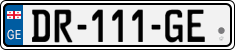 License plate of Georgia, Cars (2014)