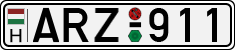 license plates of Hungary, Cars (1990)