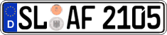 German license plate, Regular plates