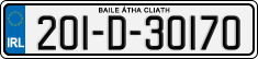 License plate of Ireland, Regular plates
