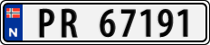 License plate of Norway, Cars