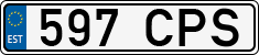 License plate of Estonia, Regular car plates
