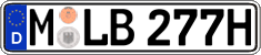 German license plate, Plates for oldtimers (type 