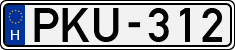 license plates of Hungary, Cars (1990)
