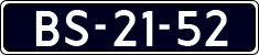 License plate of the Netherlands, Commercial Vehicles (1951-1994 system)