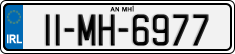 License plate of Ireland, Regular plates