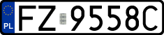 License plates of Poland, Regular car plates