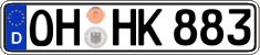 German license plate, Regular plates